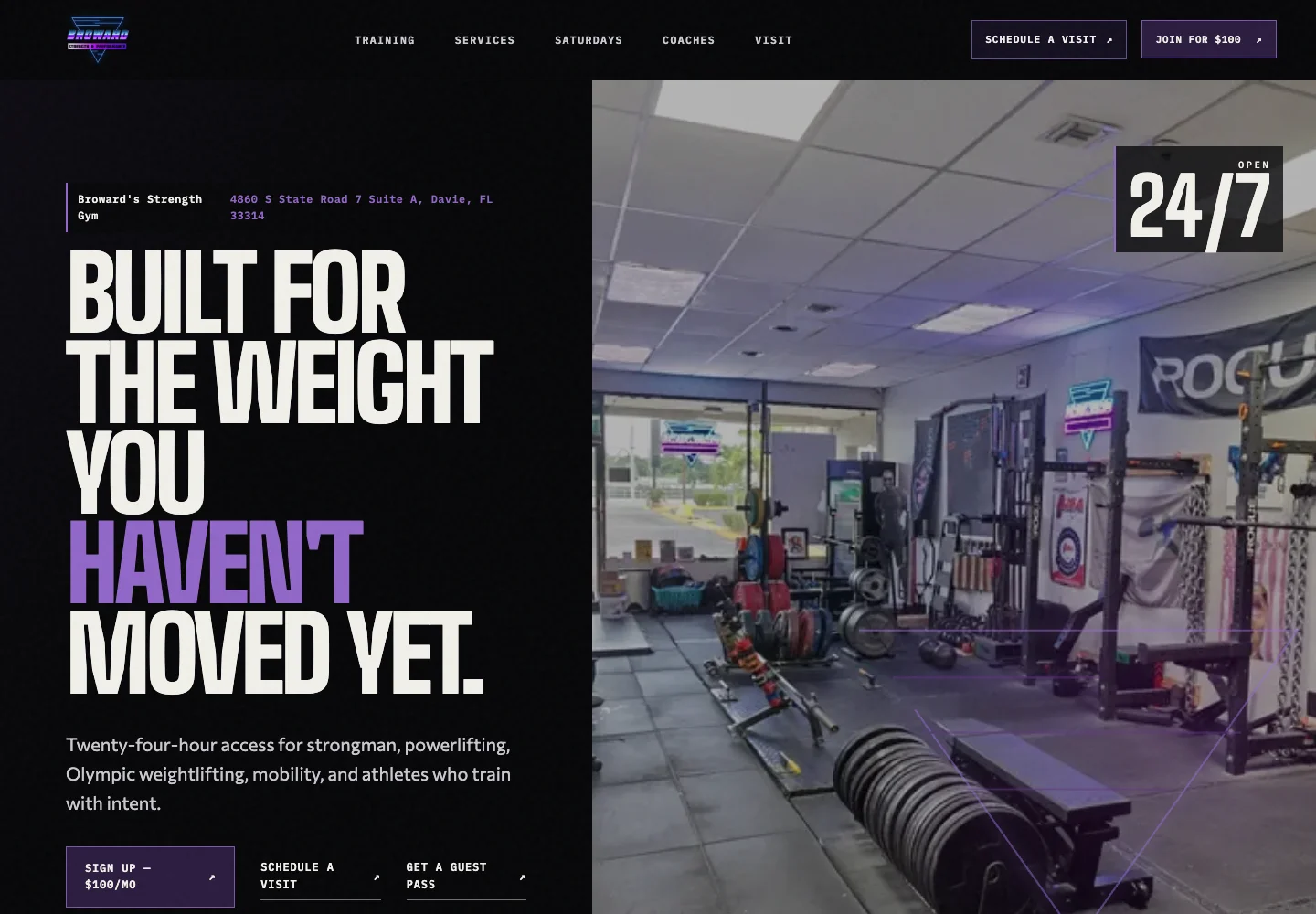 Broward Strength website