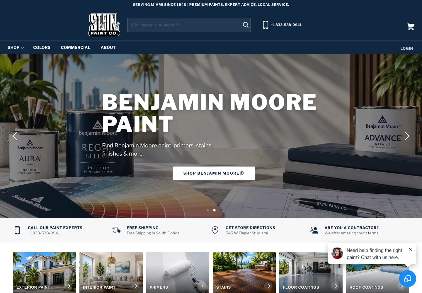 Stein Paint website reference